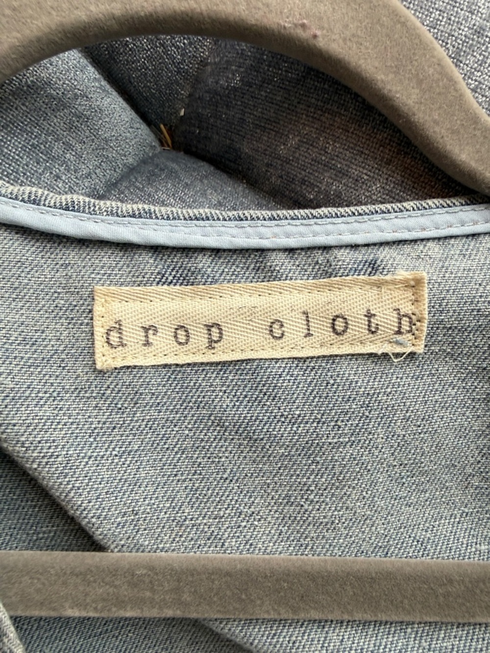 Drop Cloth Painted Denim Vest - Multicolor oversized s-l magnolia pearl 80’s - Picture 3 of 4